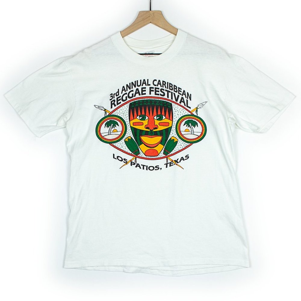 Vintage Caribbean Reggae Festival Single Stitch T